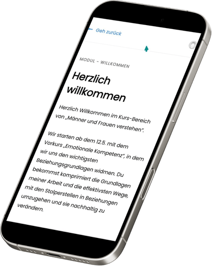 Vorschau des Mitgliederbereiches auf dem Handy